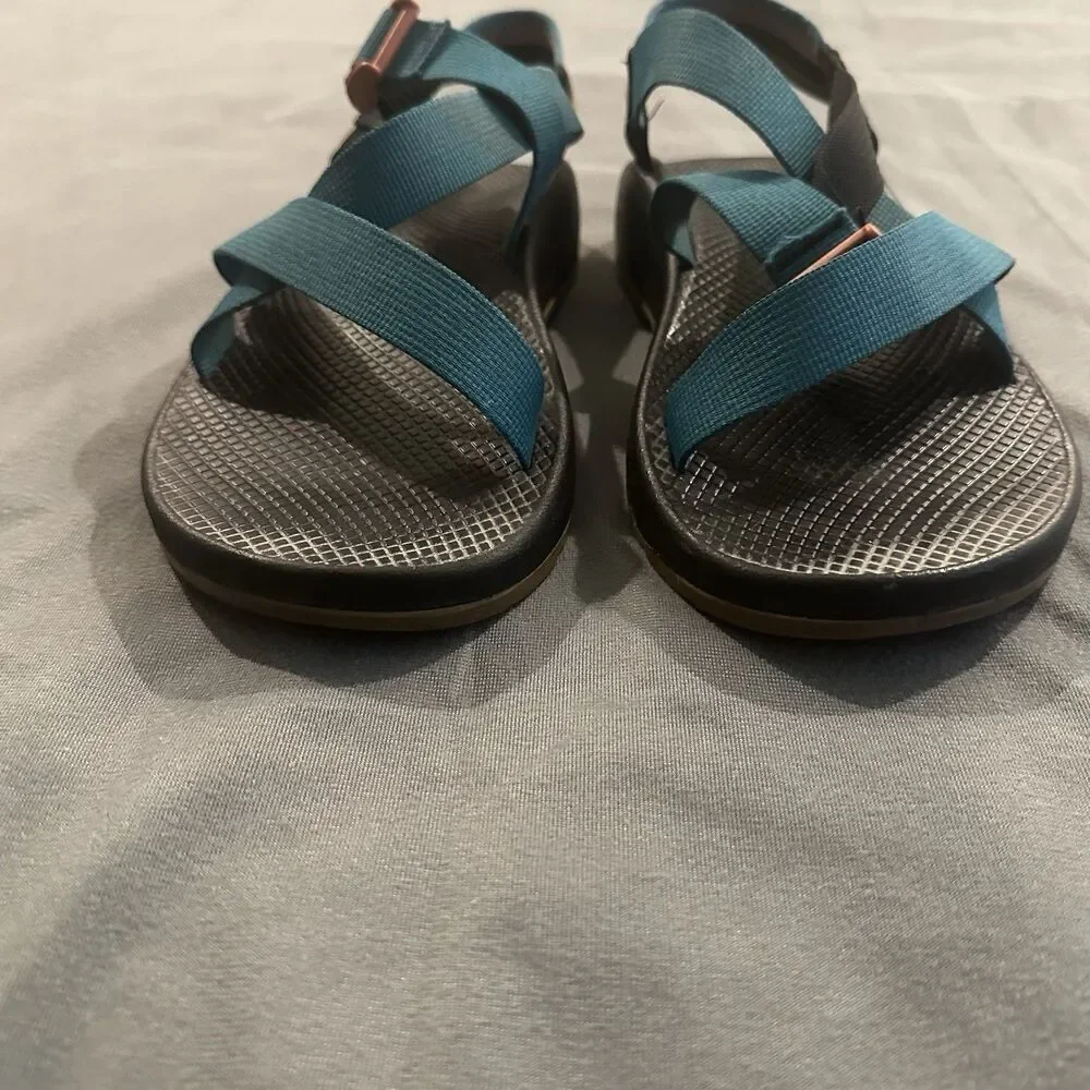 Chaco Z/1 Classic Sport Sandal Mens 11 Gum Bottoms River Trail Teal Adjustable